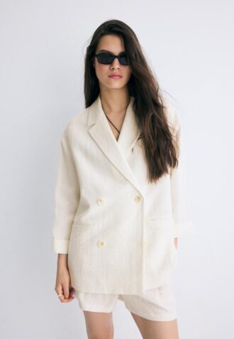 Giacca doppiopetto fluida