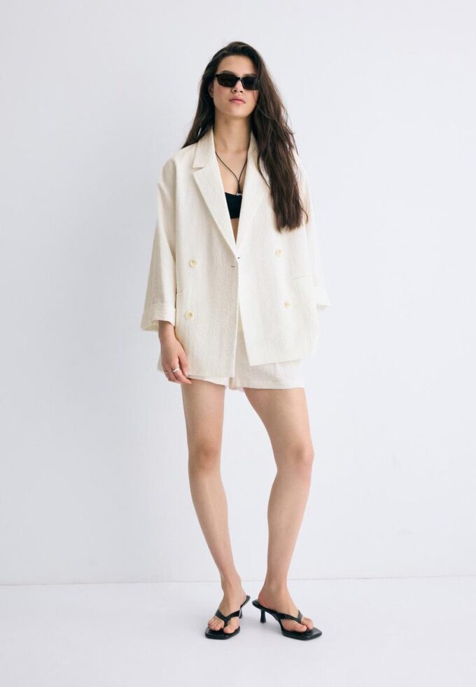 Giacca doppiopetto fluida