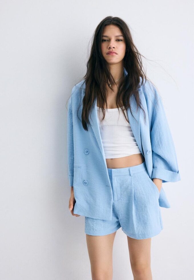 Giacca doppiopetto fluida