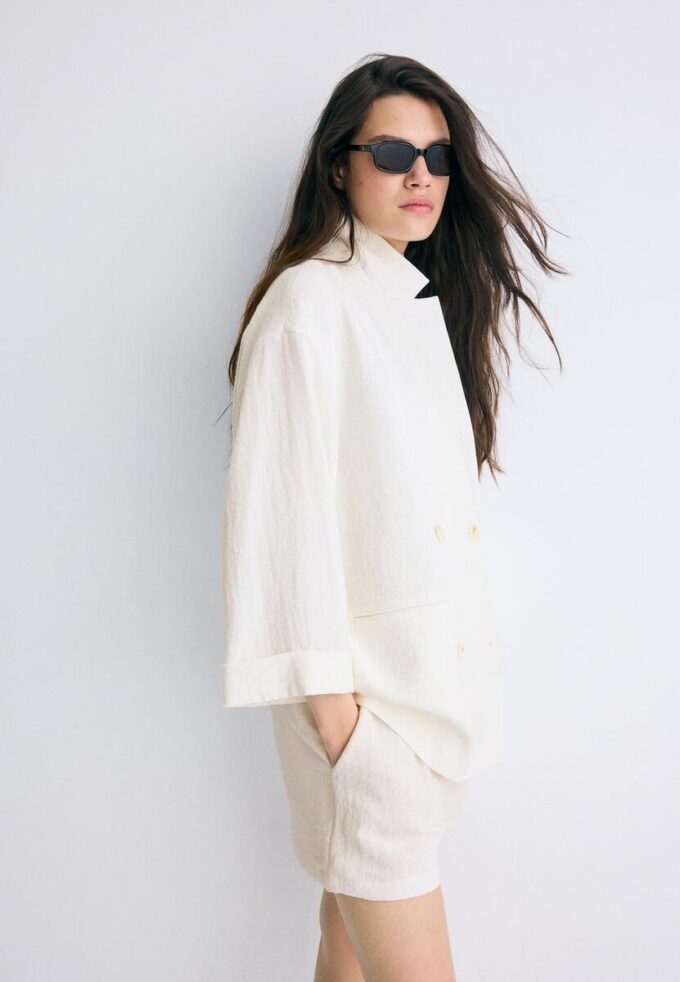 Giacca doppiopetto fluida