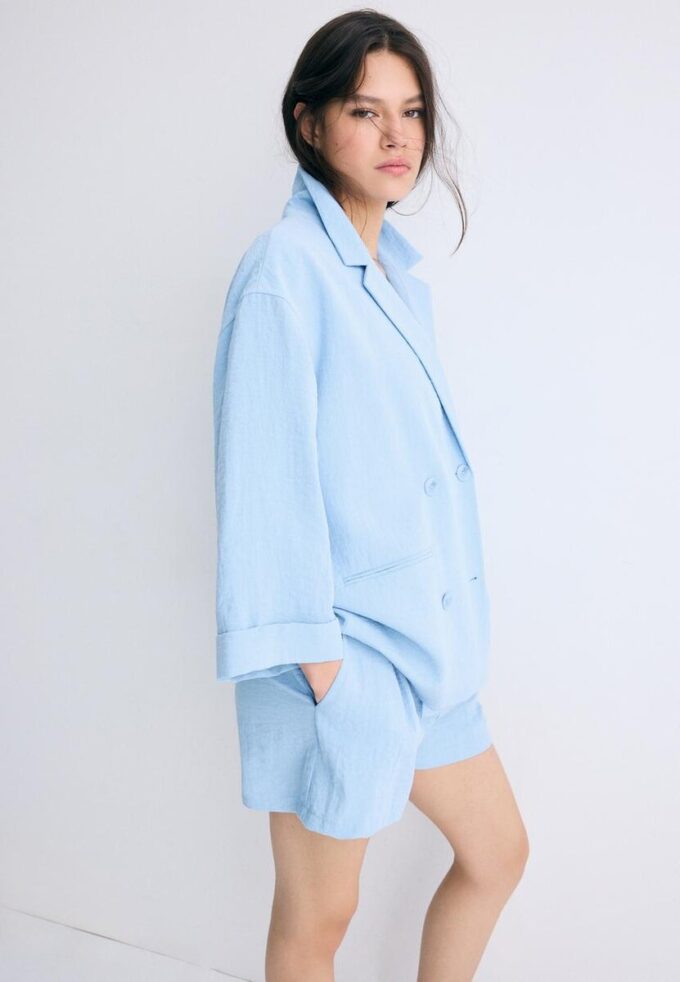 Giacca doppiopetto fluida