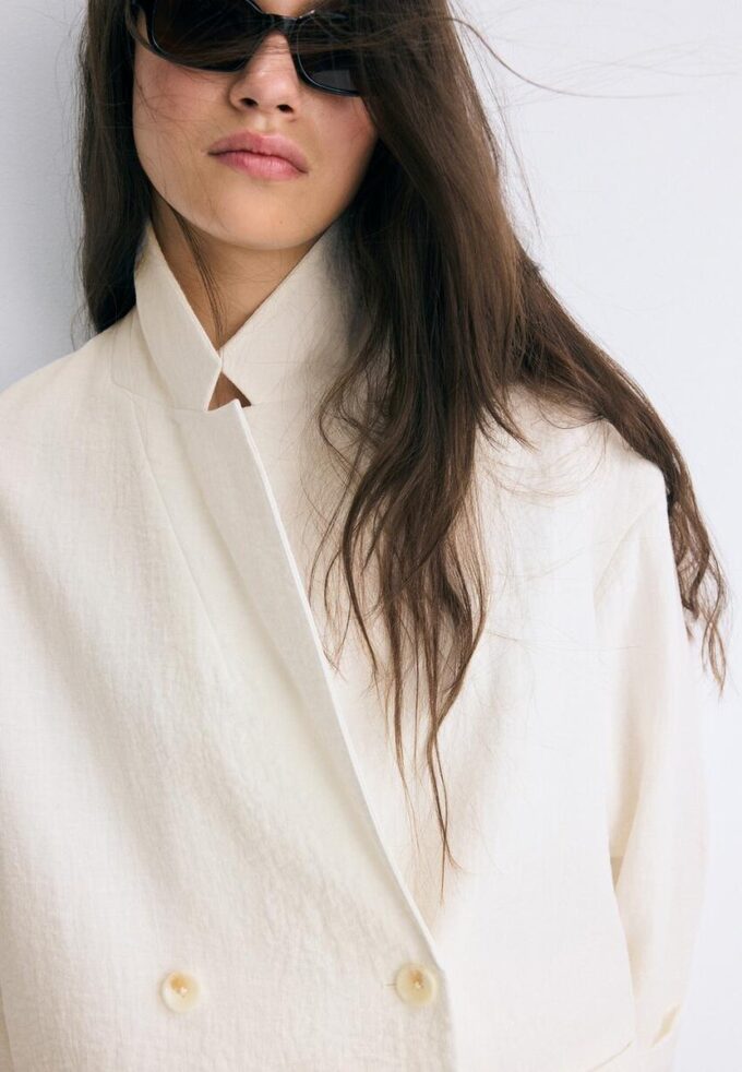 Giacca doppiopetto fluida