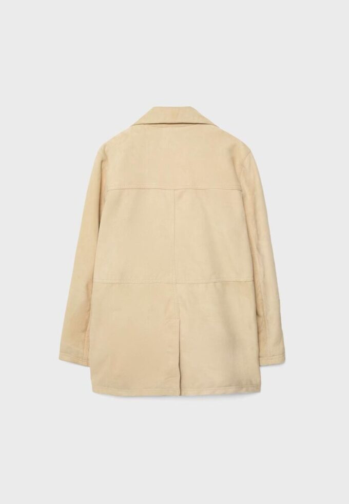 Giacca in pelle con tasche Giacca in pelle con tasche