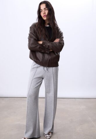 Giacca oversize in ecopelle