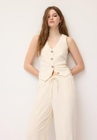 Gilet effetto lino Gilet effetto lino