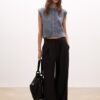 Gilet in maglia con spalline imbottite Gilet in maglia con spalline imbottite