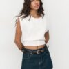 Gilet in maglia con spalline imbottite Gilet in maglia con spalline imbottite