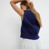 Gilet in maglia con spalline imbottite Gilet in maglia con spalline imbottite