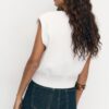 Gilet in maglia con spalline imbottite Gilet in maglia con spalline imbottite