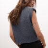 Gilet in maglia con spalline imbottite Gilet in maglia con spalline imbottite