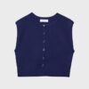 Gilet in maglia con spalline imbottite Gilet in maglia con spalline imbottite