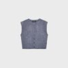 Gilet in maglia con spalline imbottite Gilet in maglia con spalline imbottite