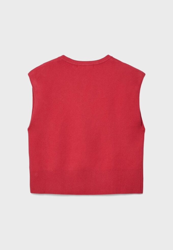 Gilet in maglia con spalline imbottite Gilet in maglia con spalline imbottite