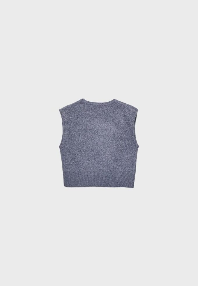 Gilet in maglia con spalline imbottite Gilet in maglia con spalline imbottite
