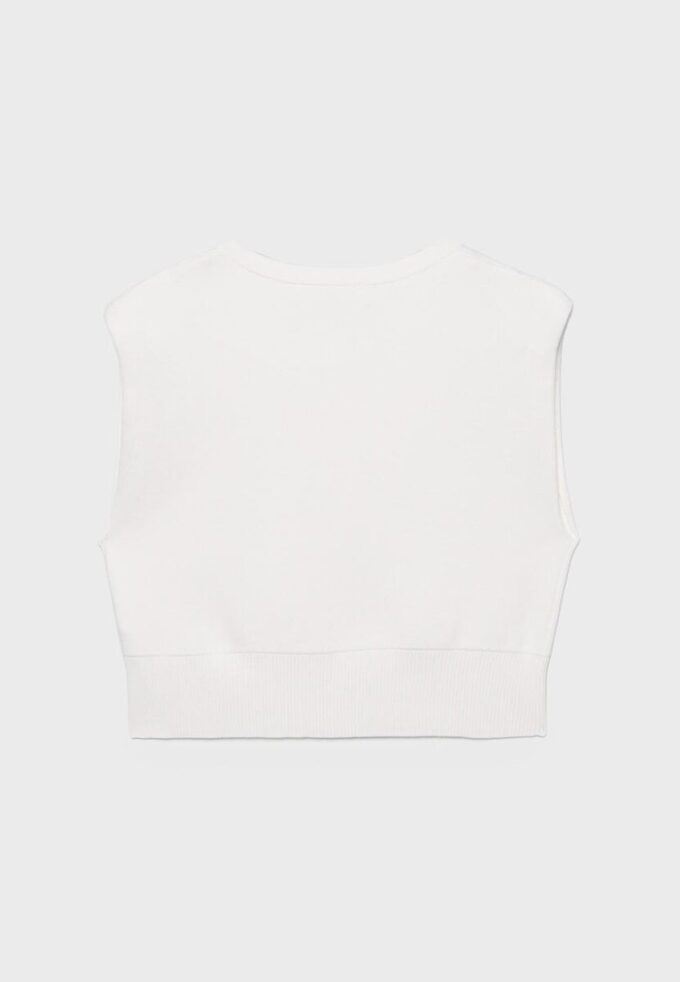 Gilet in maglia con spalline imbottite Gilet in maglia con spalline imbottite