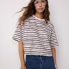 Maglietta a maniche corte a righe