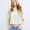 Maglietta a maniche corte a righe