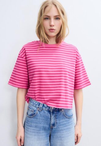 Maglietta a maniche corte a righe Maglietta a maniche corte a righe