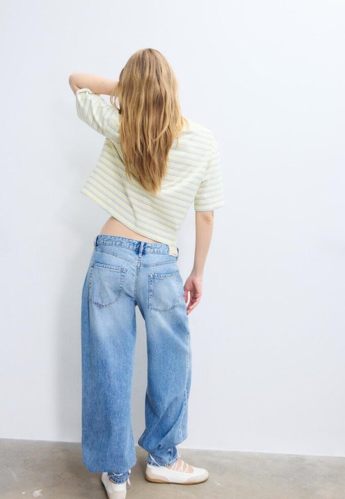 Maglietta a maniche corte a righe