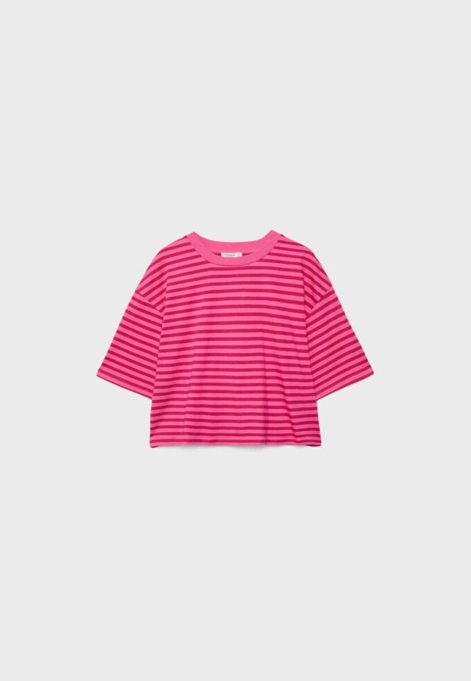 Maglietta a maniche corte a righe
