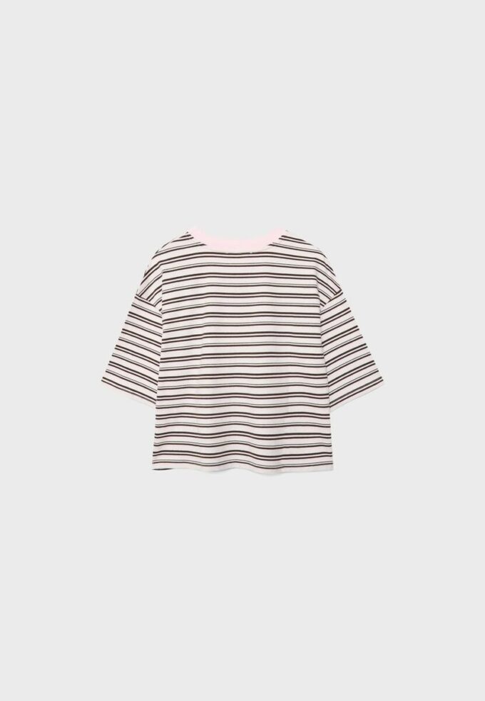 Maglietta a maniche corte a righe