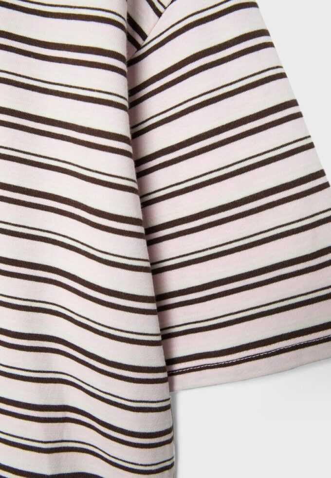 Maglietta a maniche corte a righe