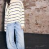 Maglione a righe in maglia fine Maglione a righe in maglia fine