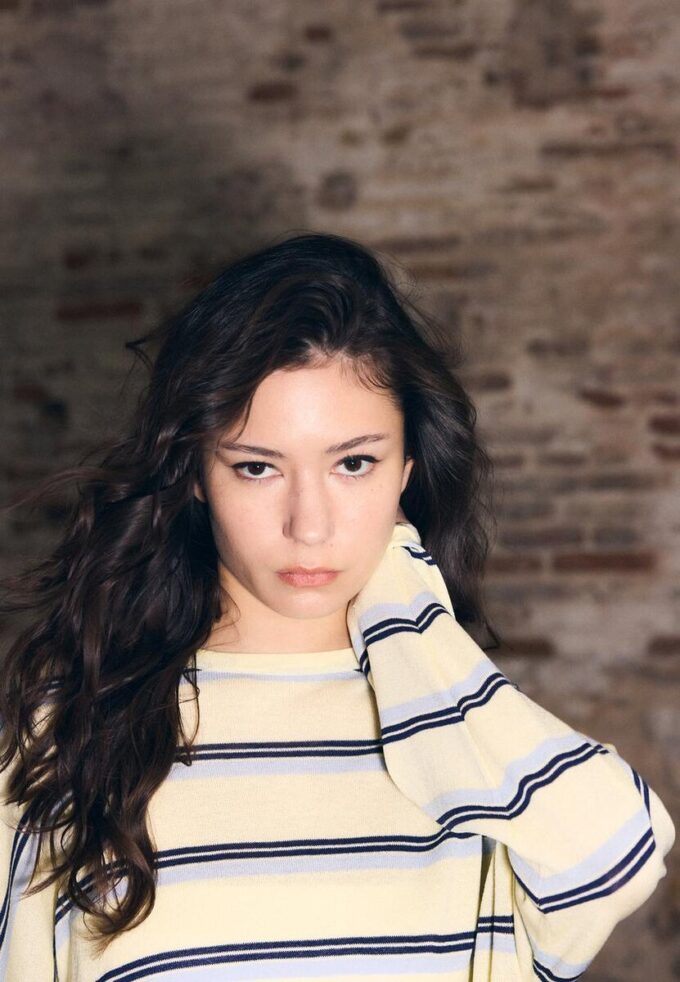 Maglione a righe in maglia fine Maglione a righe in maglia fine