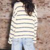Maglione a righe in maglia fine Maglione a righe in maglia fine