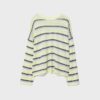 Maglione a righe in maglia fine Maglione a righe in maglia fine