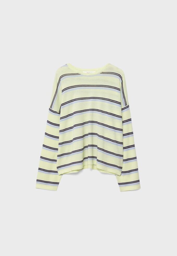 Maglione a righe in maglia fine Maglione a righe in maglia fine