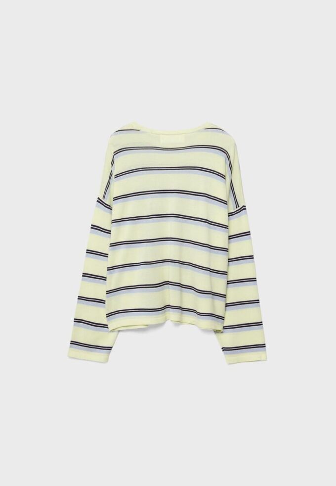 Maglione a righe in maglia fine Maglione a righe in maglia fine