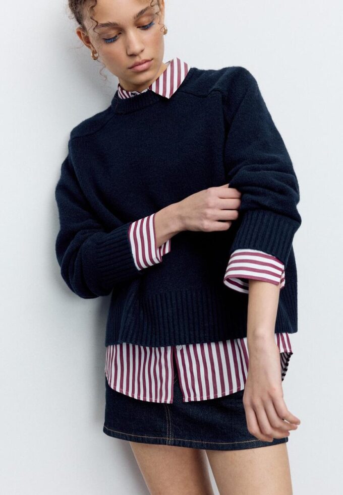 Maglione Basic in maglia morbida