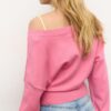Maglione con scollo a V e maniche a pipistrello Maglione con scollo a V e maniche a pipistrello