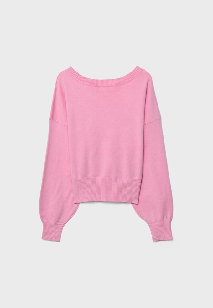 Maglione con scollo a V e maniche a pipistrello Maglione con scollo a V e maniche a pipistrello