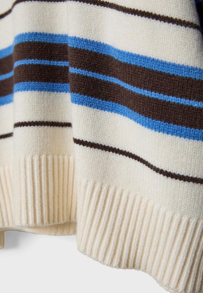 Maglione corto a righe