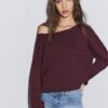 Maglione corto con scollo a barchetta Maglione corto con scollo a barchetta