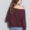 Maglione corto con scollo a barchetta Maglione corto con scollo a barchetta