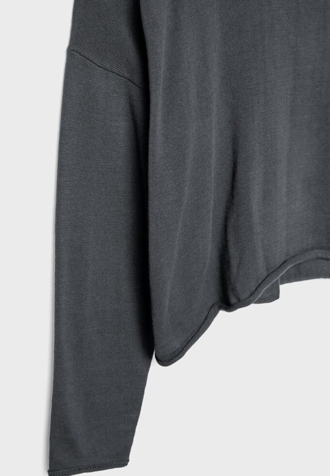 Maglione corto con scollo a barchetta Maglione corto con scollo a barchetta