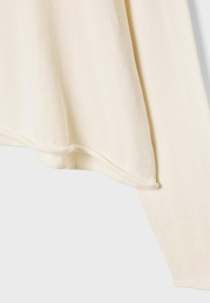 Maglione corto con scollo a barchetta Maglione corto con scollo a barchetta