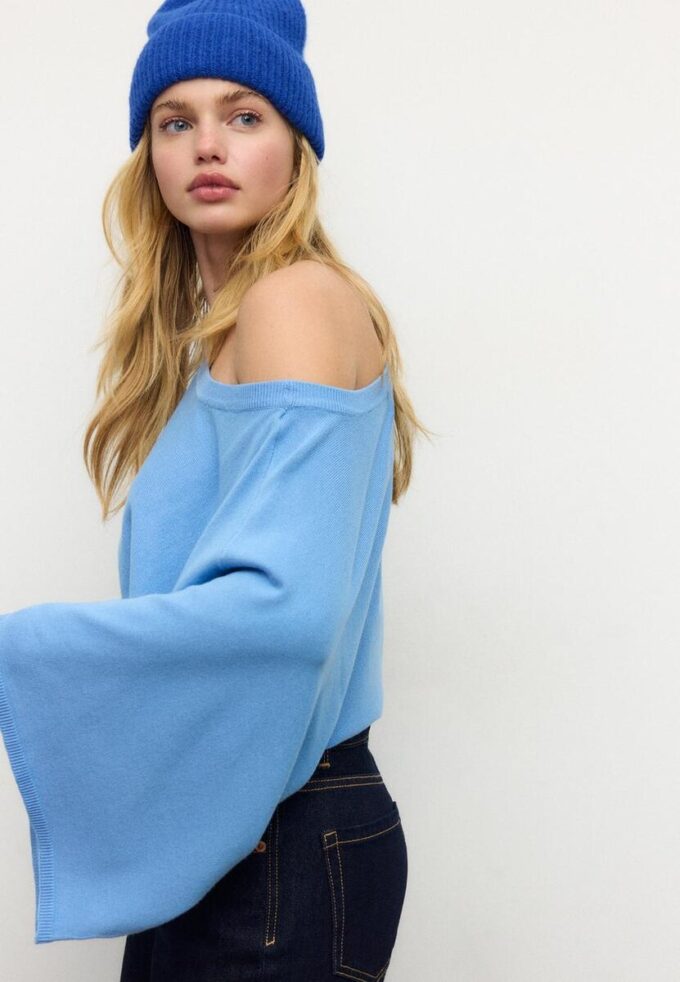 Maglione in maglia a maniche larghe