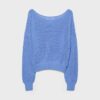 Maglione in maglia a rete con scollo a barchetta Maglione in maglia a rete con scollo a barchetta
