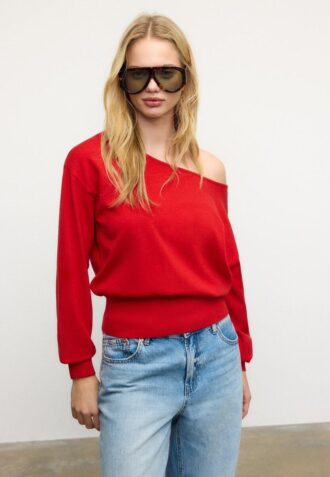 Maglione in maglia asimmetrico