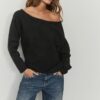 Maglione in maglia asimmetrico Maglione in maglia asimmetrico