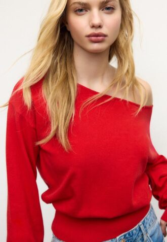 Maglione in maglia asimmetrico