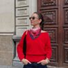 Maglione in maglia asimmetrico Maglione in maglia asimmetrico
