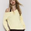 Maglione in maglia asimmetrico Maglione in maglia asimmetrico