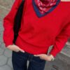 Maglione in maglia asimmetrico Maglione in maglia asimmetrico