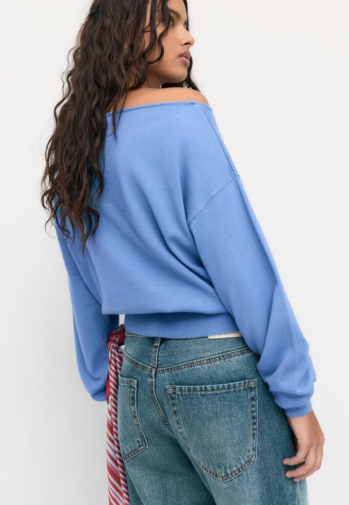 Maglione in maglia asimmetrico