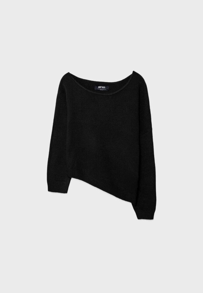 Maglione in maglia asimmetrico Maglione in maglia asimmetrico